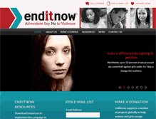 Tablet Screenshot of enditnow.org